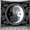 Tapisserie Soleil Et Lune Noir Et Blanc Dieu Brûlant Du Voir les images du produit 2
