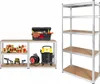 Two shelving units are shown, one with various items on it, and a separate tall shelving unit. Produktbild-Vorschau