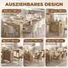 HOMCOM Ausziehbarer Esstisch 48-240 x 90cm Esszimmertisch Produktbild-Vorschau 4