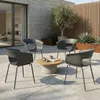 Outsunny Gartenstühle 4er Set ergonomisch Balkonstühle mit Produktbild-Vorschau 2