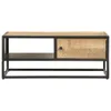 The Living Store Couchtisch mit Geschnitzter Tür 90x55x36 Produktbild-Vorschau 2