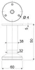 SOTECH Möbelfuß Alpha 50 mm Edelstahloptik – runder Produktbild-Vorschau 7