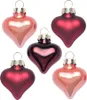 Christbaumschmuck Herzen 4cm Glas 8 Stück - Vintage Rose Produktbild-Vorschau 1