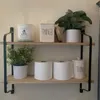 Étagère murale bois métal lot de 2 – étagère suspendue en Voir les images du produit 6