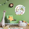 Design Stahlmagnettafel Schwarz Rund 47cm Aquarell Produktbild-Vorschau 3