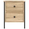 vidaXL Stolik nocny dąb sonoma 40x42x50 cm materiał Podgląd zdjęcia produktu 3