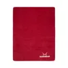 A red blanket laid flat on a white background. Produktbild-Vorschau