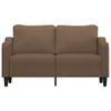 The Living Store 2-Sitzer-Sofa Braun 140 cm Stoff Produktbild-Vorschau 4