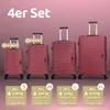deluxe4home® 4 tlg. Hartschalenkofferset Reisekoffer Koffer Produktbild-Vorschau 3