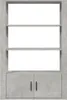 vidaXL Sideboard Betongrau 80x30x119,5 cm Holzwerkstoff Produktbild-Vorschau 6