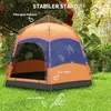 Quick-Up-Zelt Doppelwandzelt Outdoor Familienzelt Pop-Up Produktbild-Vorschau 7