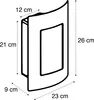 Lampa ścienna zewnętrzna antracytowa IP44 - Emmerald 1 Podgląd zdjęcia produktu 4