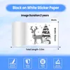 Phomemo Papier thermique blanc autocollant 50mm x 3.5m for Voir les images du produit 3