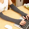 Mode Frauen Dame Gestrickte Lange Fingerlose Handschuhe Produktbild-Vorschau 7