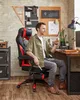 SONGMICS Gaming-Stuhl, Bürostuhl, höhenverstellbar, Rot Produktbild-Vorschau 2