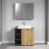 trendteam Bad Spiegelschrank Pure Bliss Anthrazit Melamin Produktbild-Vorschau 5