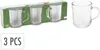 Ensemble de 3 tasses Excellent Houseware, verre, 7,6x8,8 Voir les images du produit 10