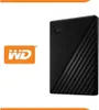 A black Western Digital My Passport external hard drive is shown next to its logo. Voir les images du produit