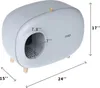 Makesure – Katzentoilette mit Standbeine, weiß Produktbild-Vorschau 2