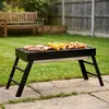 Vilde | Holzkohlegrill Klappbar - 77x23x31 cm - Tragbarer Produktbild-Vorschau 6