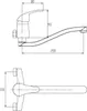 Invena Mitris verchromte Wand-Waschtischarmatur Produktbild-Vorschau 2