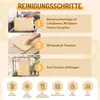 2X Bienenwachs Brotbeutel 43cm×34cm, wiederverwendbare Produktbild-Vorschau 5