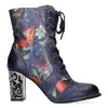 LAURA VITA Leder-Schnürstiefelette Ledao 24 bleu blau bunt Produktbild-Vorschau 2