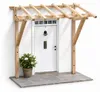Holz Vordach 120x205 cm Haustürüberdachung Pultdach Produktbild-Vorschau 1