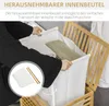 HOMCOM Wäschekorb Wäschetruhe 55L Wäschebox, Wäschesammler Produktbild-Vorschau 5