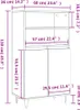 vidaXL Deska barowa dąb sonoma 60x36x110 cm materiał Podgląd zdjęcia produktu 8