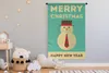 MuchoWow® Wandteppich Wandbehang Illustration - Schneemann Produktbild-Vorschau 4