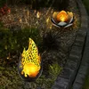 2er Set LED Solarleuchte, Lotusblume, Flammen Design Produktbild-Vorschau 3