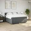 vidaXL Boxspring posteľ s matracom Tmavo šedá 180x200 cm Náhľad obrázku produktu 4