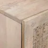 vidaXL Vysoká skříňka, bílá, 60 x 33 x 100 cm, masivní Náhled obrázku produktu 5