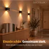 SSC-LUXon 2 Stück KOURA Wandleuchte Innen schwarz mit Produktbild-Vorschau 5