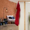relaxdays Ekran brązowy, biały 120,0 x 170,0 cm Podgląd zdjęcia produktu 3