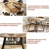 Fortuna Lai Runder Esstisch Ø120 cm im Vintage-Stil – Produktbild-Vorschau 4