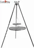 Schwenkgrill 180 cm - Doppelrost aus Rohstahl 70 cm + 40 cm Produktbild-Vorschau 2