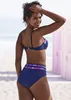 LASCANA Bügel-Bandeau-Bikini-Top Exotic navy-pink bedruckt Produktbild-Vorschau 6