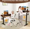 Two women are shown using adjustable standing desks in an office setting. Produktbild-Vorschau