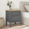 vidaXL Comodino grigio 45x39x57 cm in legno di pino Anteprima dell’immagine prodotto 3