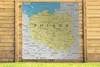 MuchoWow® Zahradní plakáty - Mapa Polska - 200x200 cm - Náhled obrázku produktu 3