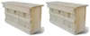 vidaXL Domeček pro vrabce 2 ks dřevo 44 x 15,5 x 21,5 cm Náhled obrázku produktu 4