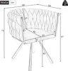 A line drawing of a chair with dimensions indicated by lines and numbers. Podgląd zdjęcia produktu