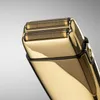 Close-up of the head of a gold electric shaver. Anteprima dell’immagine prodotto