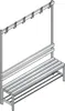 C+P Garderobenbank 8051110S10000 Schuhrost 1710x1500x403mm Produktbild-Vorschau 4