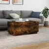 vidaXL Couchtisch mit LED-Leuchten Räuchereiche 90x50x40 cm Produktbild-Vorschau 4