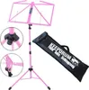 keepdrum MUS3PK Notenstandaard, roze, met tas Productafbeelding-voorbeeld 1