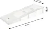 Tarrox Türkeil Kunststoff transparent 98x40x13 mm 1 Stück Produktbild-Vorschau 2