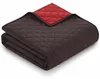 XXL Tagesdecke ca. 220 x 240 cm | Wendedecke schwarz-braun Produktbild-Vorschau 1